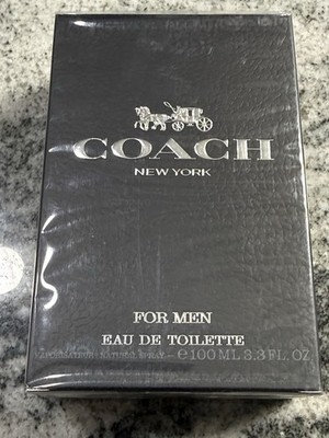 Coach New York Men's Eau de Toilette Spray 3.3 oz (100 Ml) Sealed New Authentic