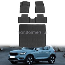 3D TPE Floor Mats / Trunk Cargo Liner All Weather 4PCS Fits 2019-2025 Volvo XC40