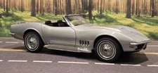 **READ** RARE 1/18 Autoart 1969 Chevrolet Corvette Cortez Silver Diecast