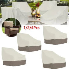 1-4Pcs Heavy Duty Patio Chair Cover Waterproof Outdoor Garden Lawn Furniture