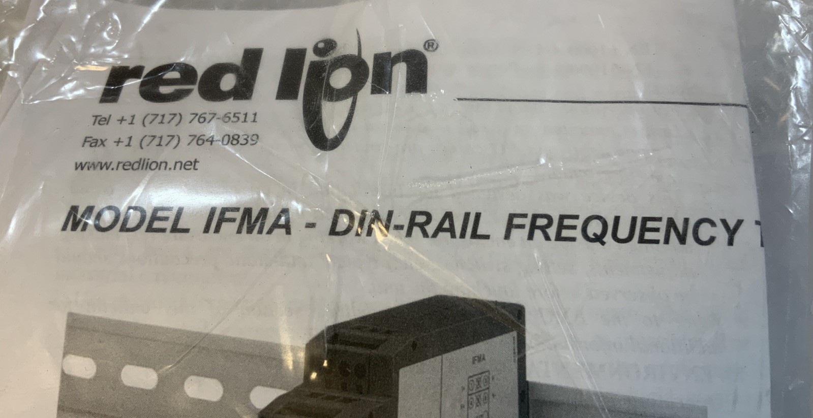 Red Lion Controls IFMA Din-Rail Frequency to Analog Converter NS-E4D