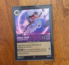 Disney Lorcana Violet Parr Learning New Powers Promo Foil 55/P3 Wild Unknown DLC