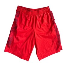 Tek Gear DryTek Boys Size L 14-16 Red Basketball Shorts