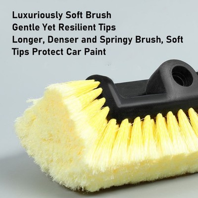 Car Wash Brush Head Through Automotive Scrub Brush Attachment For Exter SET