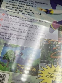 Nights Into Dreams... (Sega Saturn, 1996) Complete with Registration Card Cib