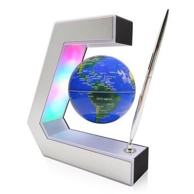 Magnetic Levitation Globe with LED Lights & Touch Control and Pen, Floating G...