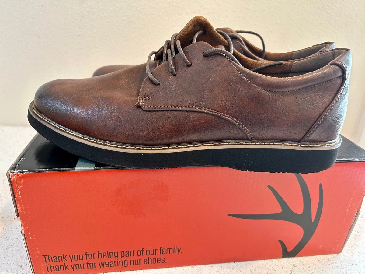 Deer Stags Men\'s Lincoln Burgundy Cap-Toe Derby Shoes with Black Laces, Size 10 Amazon.com | Deer Stags Men main image 2