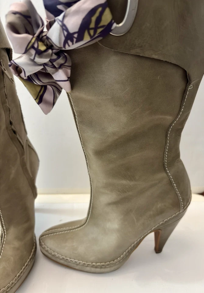 Marni Vintage Boots With Scarf Detail Size 35 - Image 2 of 4