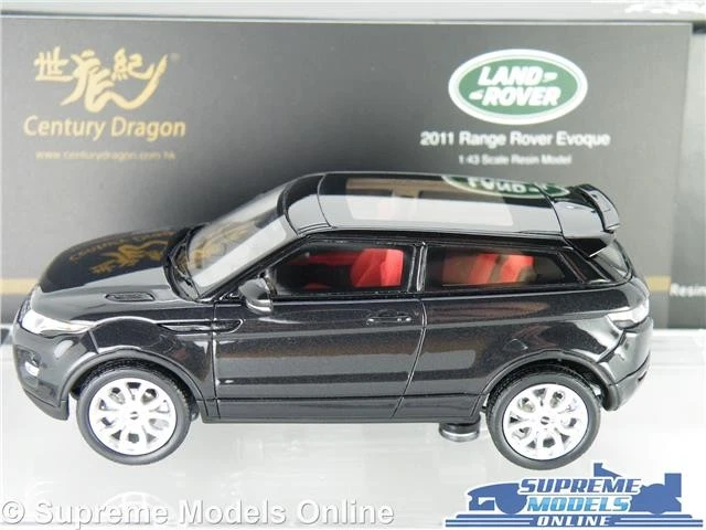 RANGE ROVER EVOQUE MODEL CAR SANTORINI BLACK 1:43 SCALE CENTURY DRAGON DEALER K8 - Image 2 of 4
