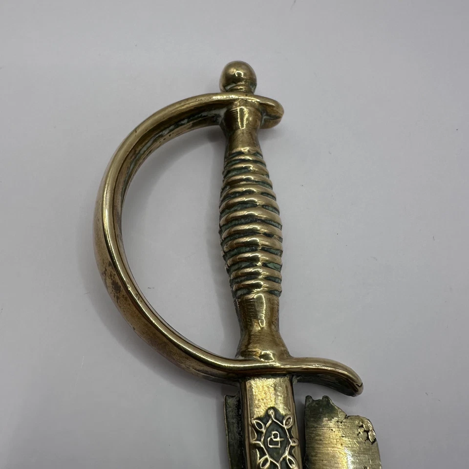 Vintage Brass Sword Letter Opener – Canterbury Cathedral - Image 3 of 4