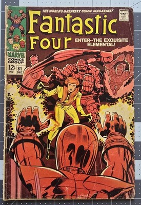 Fantastic Four #81 (Marvel Comics December 1968) Low Grade