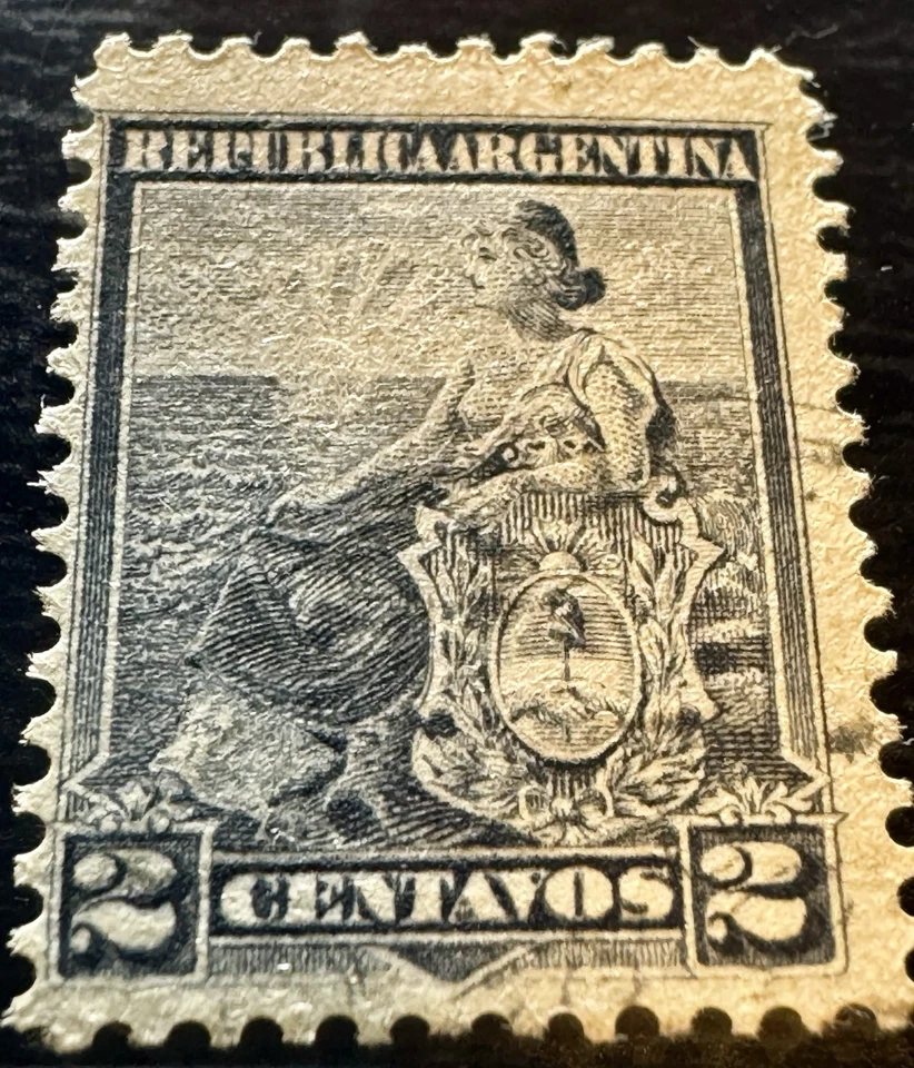 Argentina 2¢ & 30¢ Sunburst Watermark Stamps – Mint OG Gum, Very Rare Pair - Image 4 of 4