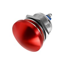Red Mushroom Head Momentary Push Button Switch (22mm)