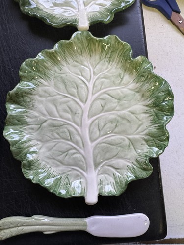 Juego de 4 cuchillos vegetales Fits And Floyd Ironstone hoja de lechuga col 7” - Imagen 5 de 14