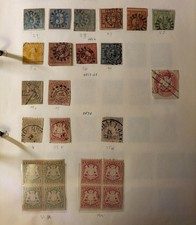 Briefmarken Königreich Bayern 1849 Bis 1861