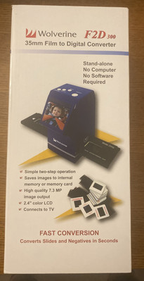 Wolverine F2D 300 35mm Slide or Film to Digital Converter - No Computer Required