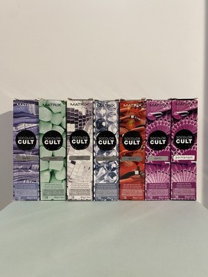 LOT of 7 Matrix SoColor Cult Demi Permanent Fashion Hair Color NEW in box 3oz ea