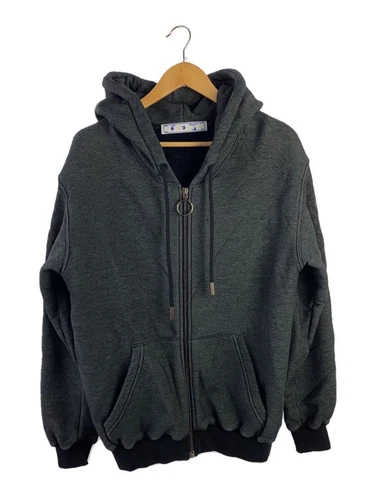 OFF WHITE Felpa con cappuccio zip OFFWHITE grigia M usata