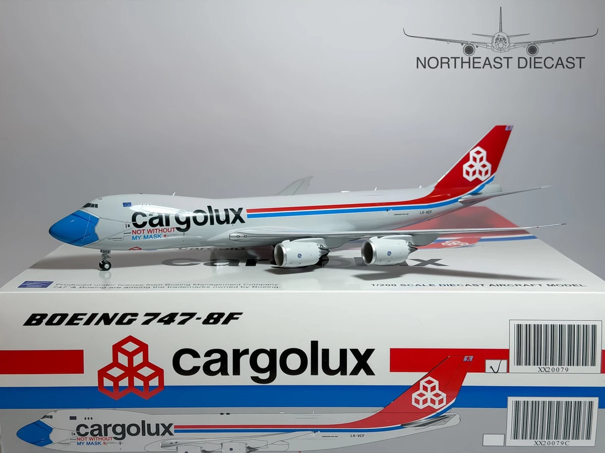 Avion JC Wings Boeing 747-8F Qatar Airways Cargo 1/200 - A7-BGB LH2168 - RARE