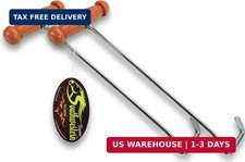 SOUTHWESTERN Boot Hooks and Puller for Cowboy Boots, Wood Handles (2 hooks)