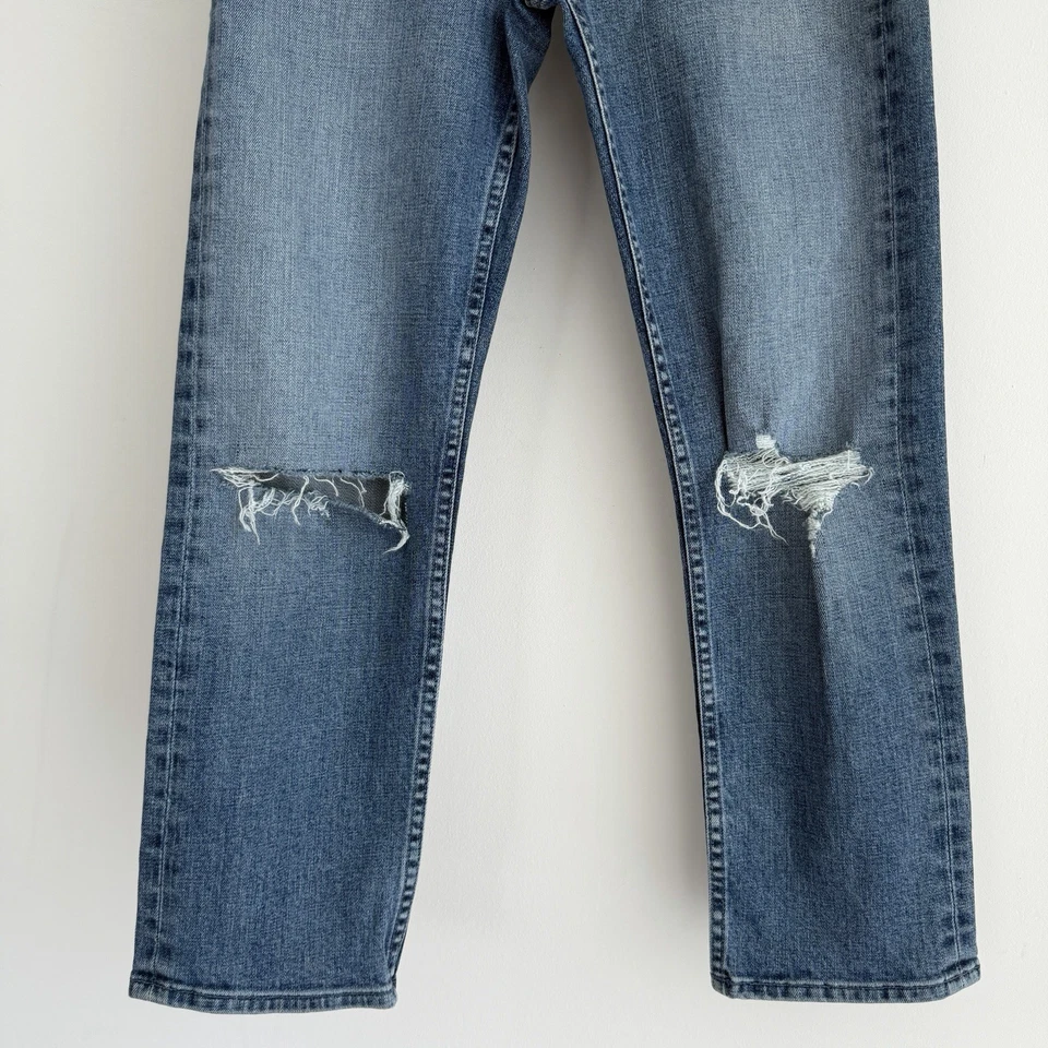 Mother Jeans Womens 27 The Tomcat Distressed Seriously Truce High Rise Straight - Image 3 of 4