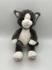 Kohls Cares If You Give Cat a Cupcake Gray White Plush 14" Kohl's Tush Tag Cut