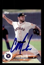 Signed Baseball Card Auto Corbin Martin 2018 Topps Pro Debut #158