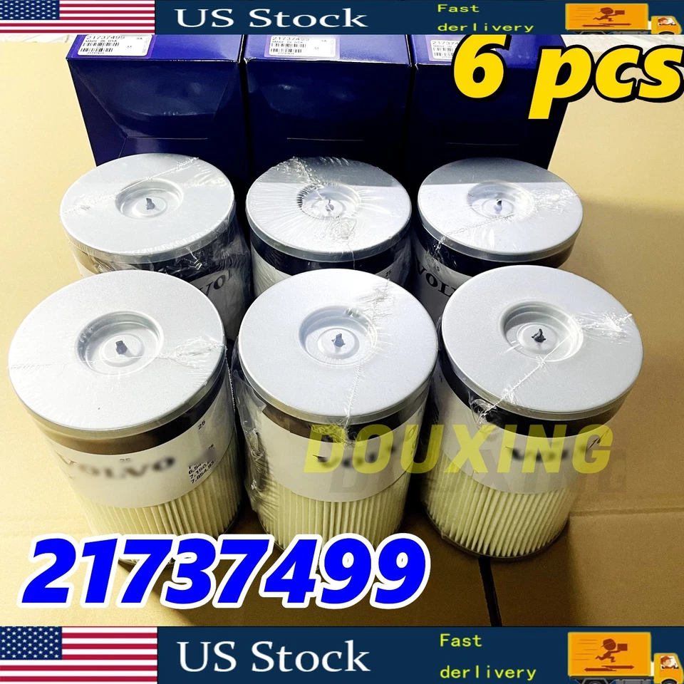 FILTRO DE COMBUSTIBLE VOLVO 6 PIEZAS 21737499 reemplaza 85105380 85105556 85108324 NUEVO Foto 3 de 4