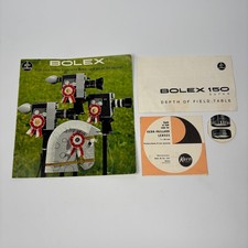 Paillard-Bolex Brochure + Depth of Field 150 & Kern + Pan Cinor Lens Leaflet