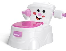 Kidoola Potty Training Toilet Seat Pink | Fun Toddler Potty with Splash Guard