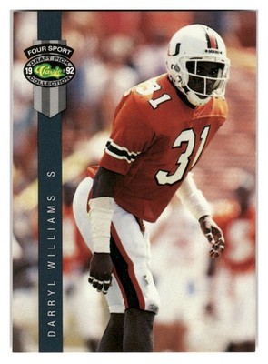 1992 Classic Four Sport #130 Darryl Williams ~ Cincinnati Bengals