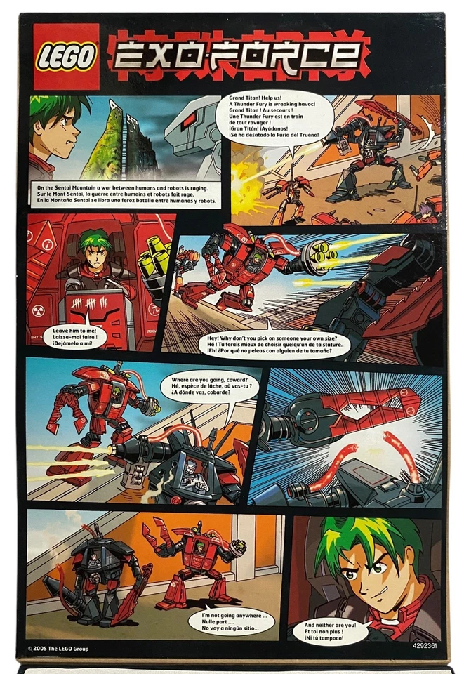 LEGO 7701 Exo-Force Grand Titan NEW SEALED w Box Creasing READ 2006 Retired Set - Image 4 of 4