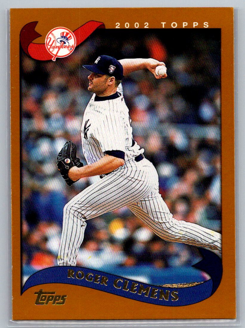 2002 Topps Chrome #60 Roger Clemens Gold Refractors