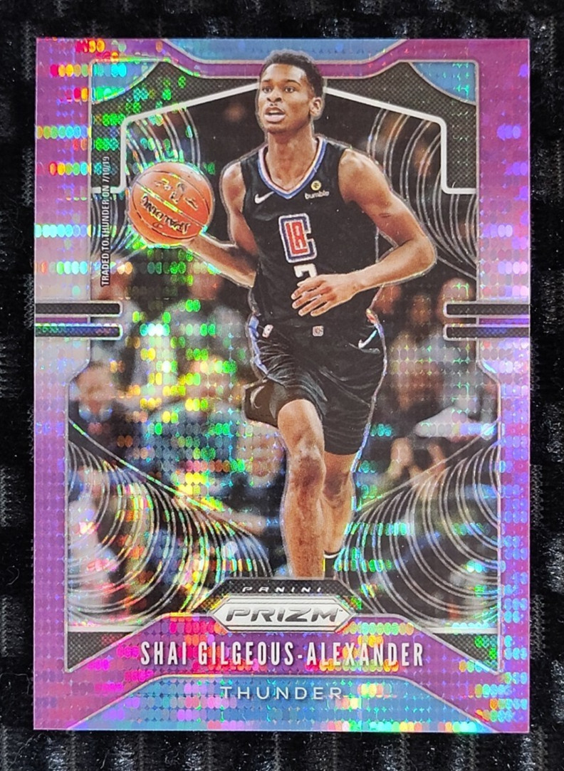 2019 Panini Prizm SP Shai Gilgeous Alexander Purple Pulsar 18/35 OKC THUNDER MVP