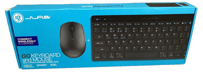 JLab GO Wireless Keyboard&Mouse-Multi Device-Compact & Portable-Open box