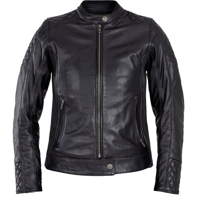 Motorrad Lederjacke D3XL - John Doe Adina - Vintage Look mit Protektoren schwarz