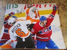 LAURENT DAUPHIN SIGNED 8X10 MATTE PHOTO MONTREAL CANADIENS (B) 