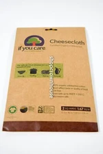 If You Care Cheesecloth Organic 2 square yard Kitchen Canning Wrapping Lint Free
