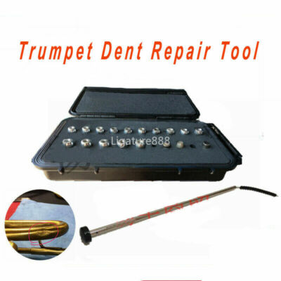 Trumpet Dent Repair Tool -15 Egg Balls 2024 NEW w/ Hard Case Free Fast Ship NEW