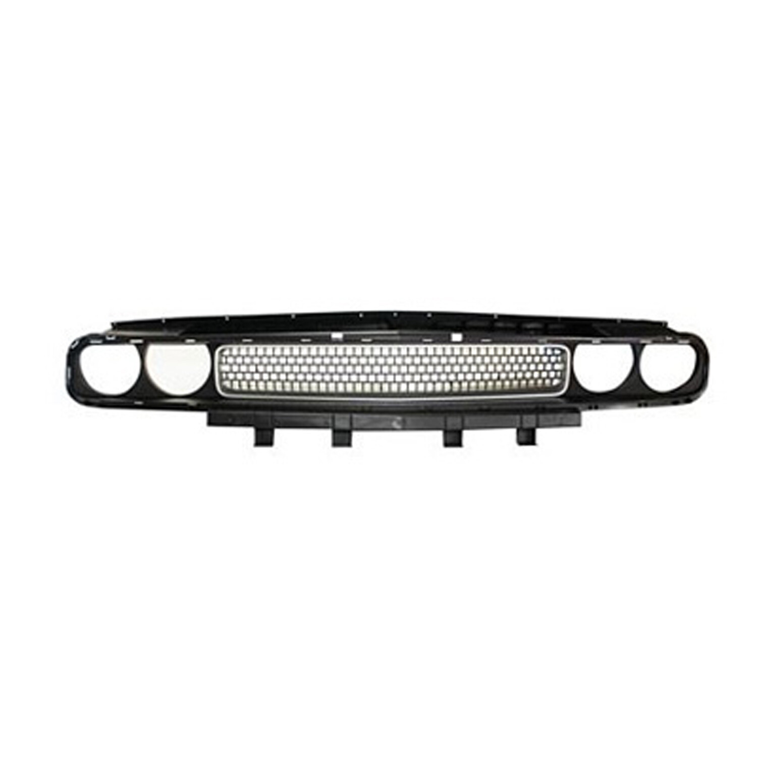 New Replacement Front Grille Silver & Black 104-2143