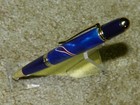 Blue Lives Matter Twist Pen W/Chrome Trim / Blue Body with Red &  White Accents — photo 2