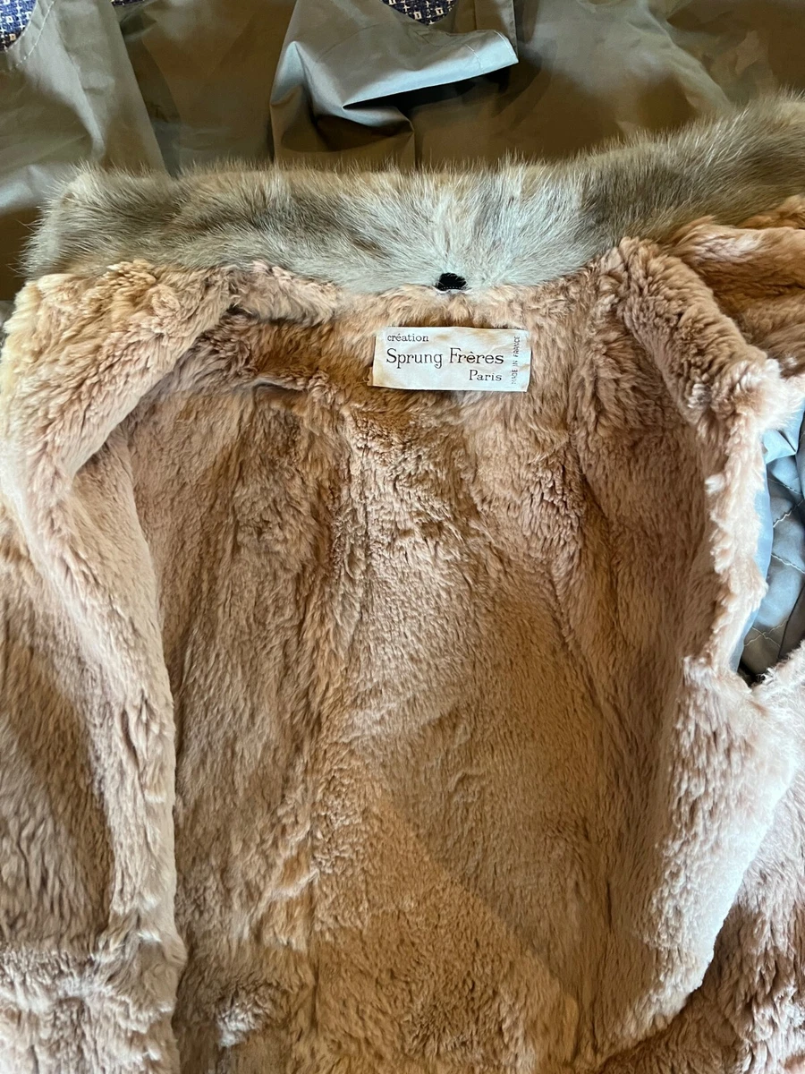Pink rabbit hotsell fur coat