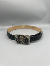 Vintage Tony Lama Western Leather Belt Size 34Model GL11221 Texas USA