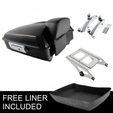 Chopped Trunk Pad Two Up Mount Docking Fit For Harley Touring Touring 2014-2025