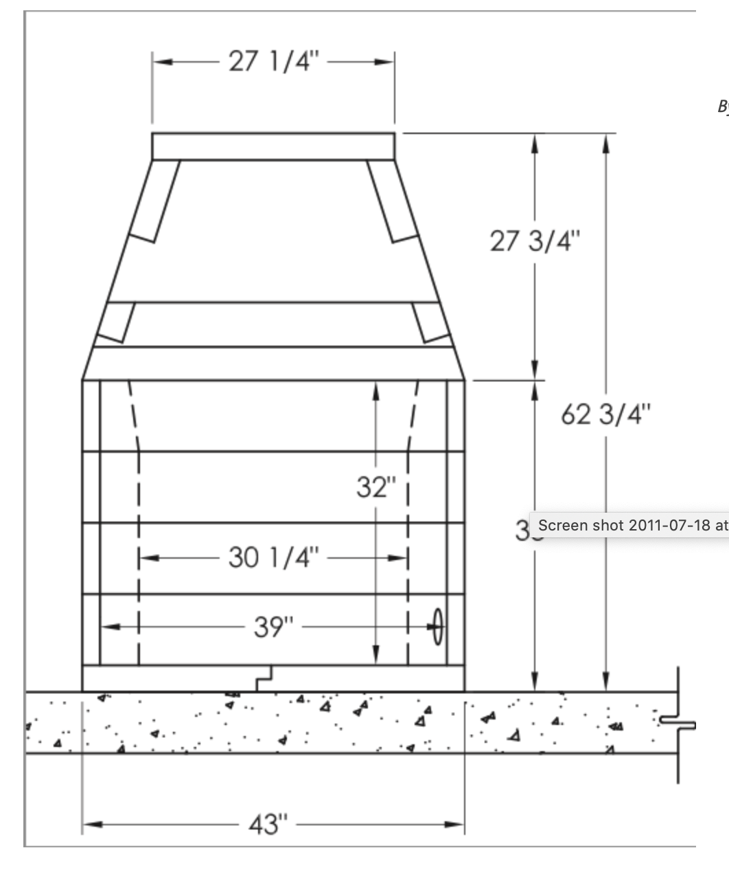 MasonLite Firebox 39" Indoor/Outdoor Wood Burning Fireplace Kit