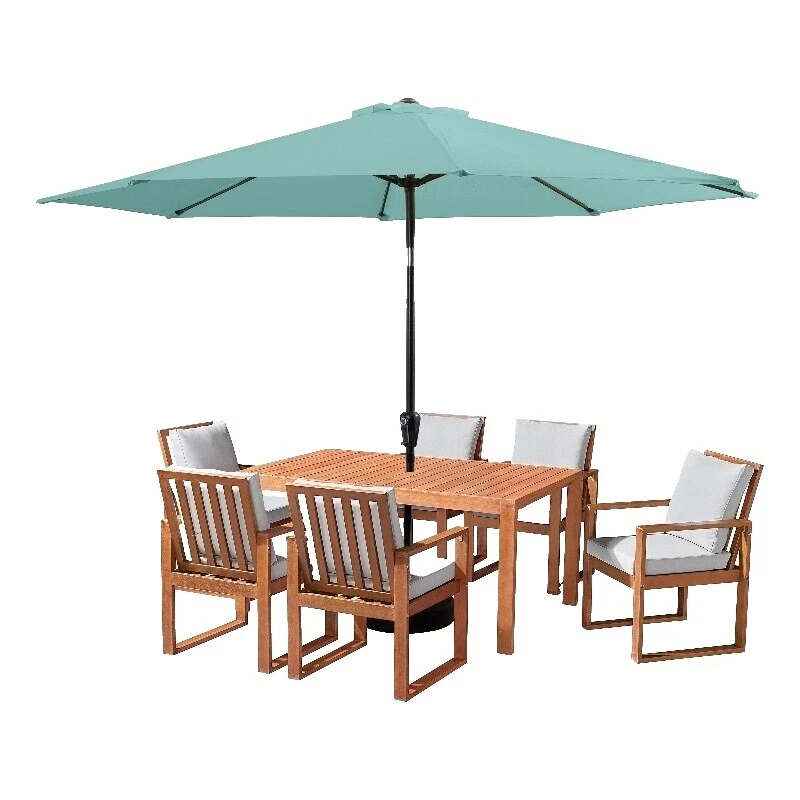 传统的木制露台及花园成套家具