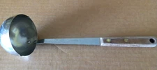 Vintage Robinson Knife Co Soup Ladle Serving Stainless w Wood Handle USA