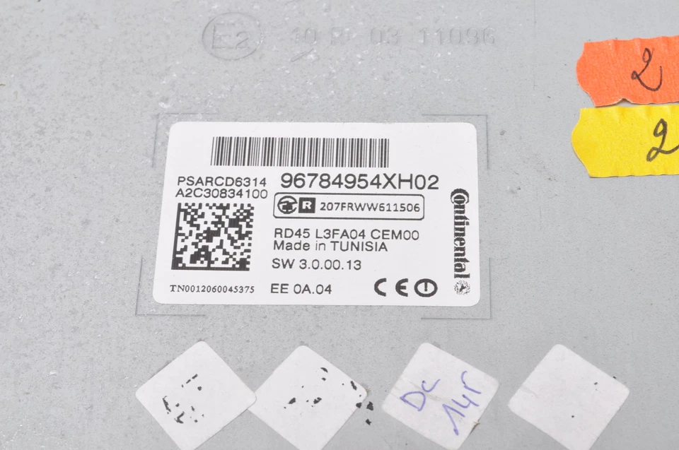 Peugeot 308 I 1.4 16V 98PS Radio Autoradio 96784954XH - Immagine 4 di 4