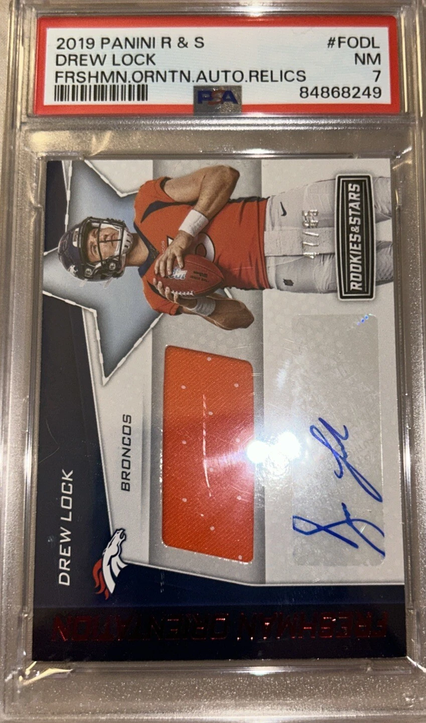 Drew Lock Panini Rookies & Stars Freshman Orientation Autograph Relics #FODL Base