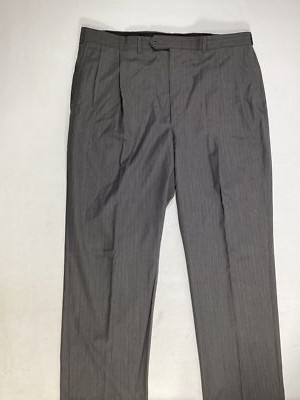Mens Unbranded Worsted Wool Grey Dress Pants Size 41W NWOT